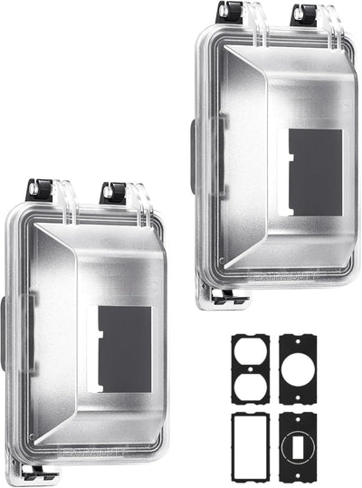 Cubierta salida exterior 1 banda resistente PC comp GFCI