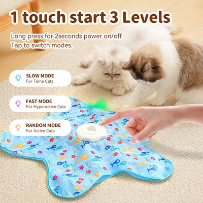Juguetes gatos recargable tacto chirriador plumas ratón