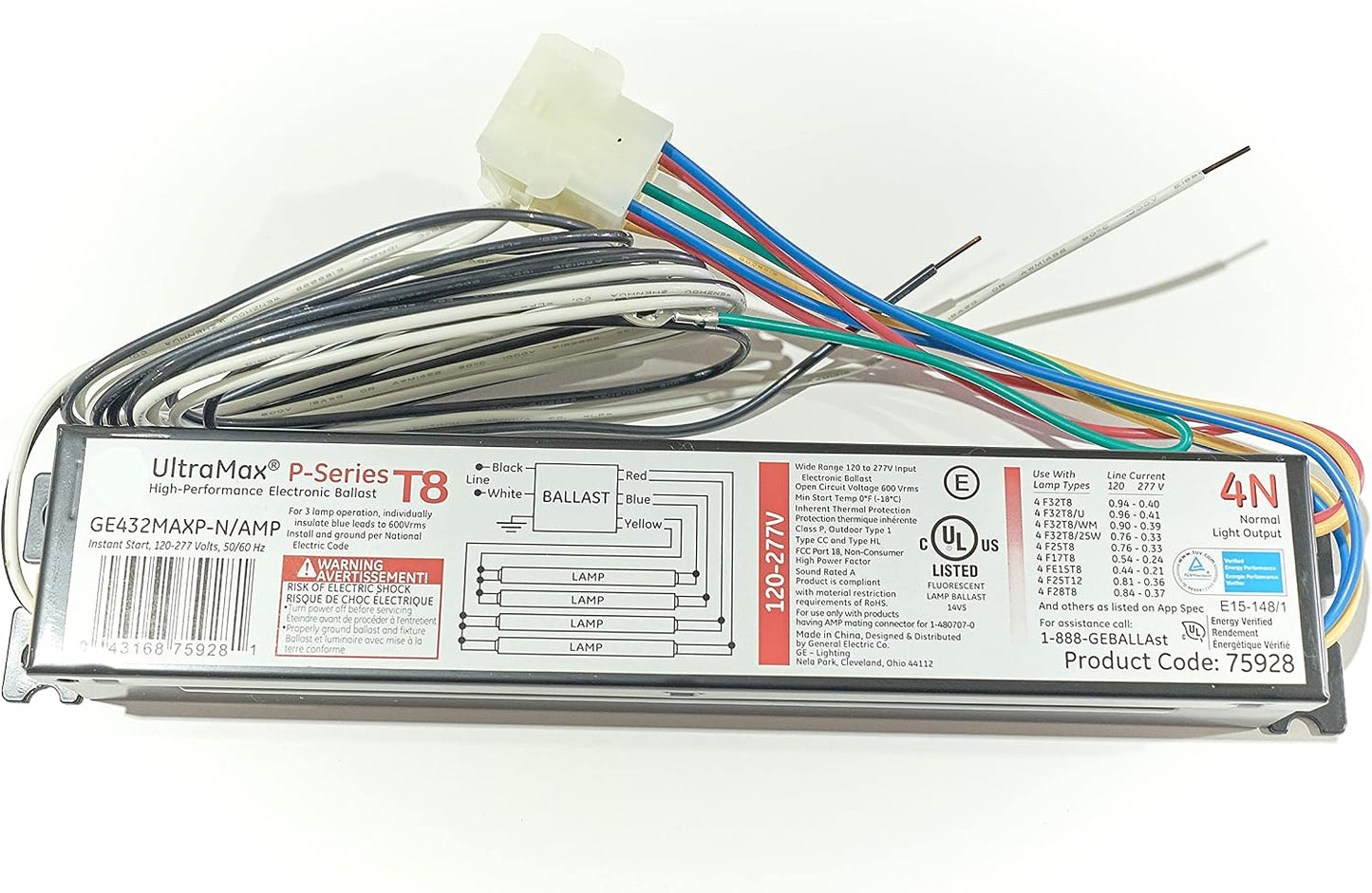 Balasto electrónico T8 para lámparas F32T8