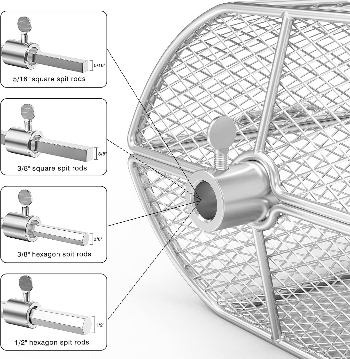 Parrilla universal acero inox para papas fritas