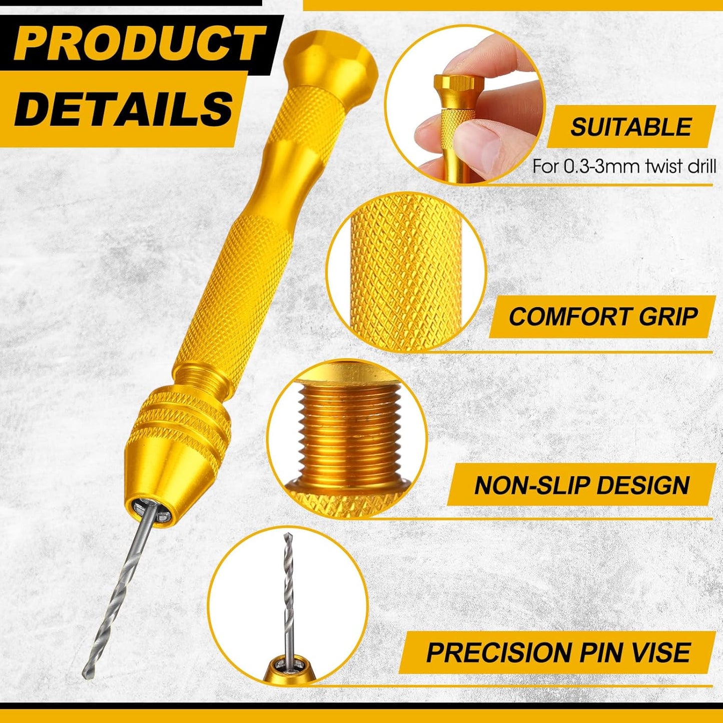 Set 59 Pzas Brocas Mano Micro Helicoidales Carburo Tungsteno
