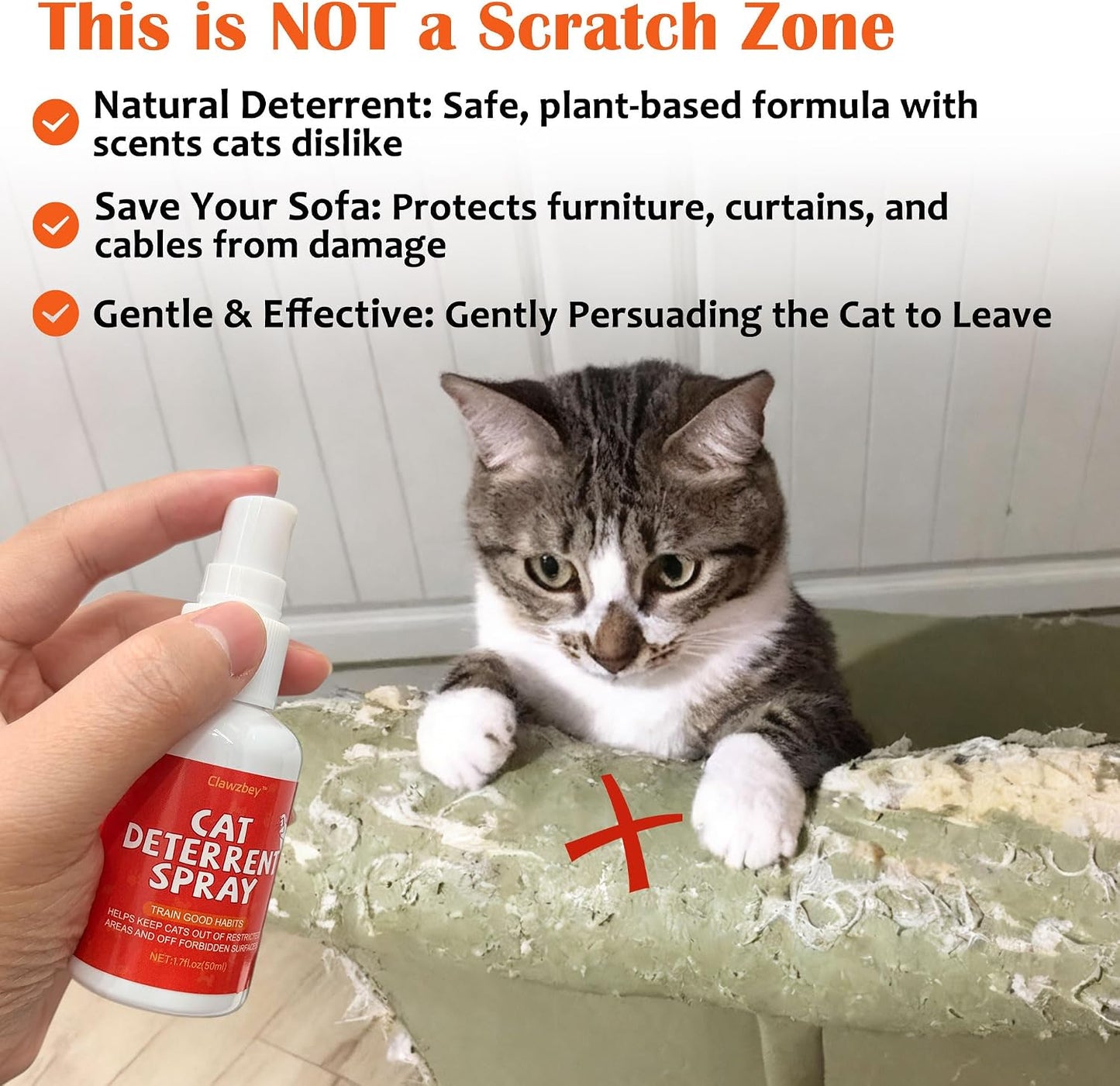 Spray repelente y calmante para gatos 1.7oz pack 2