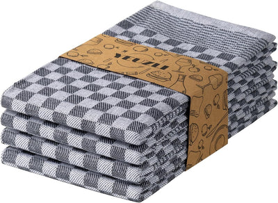 Paquete de 4 toallas de cocina de algodón 18 x 27.5 pulgadas con diseño rayas
