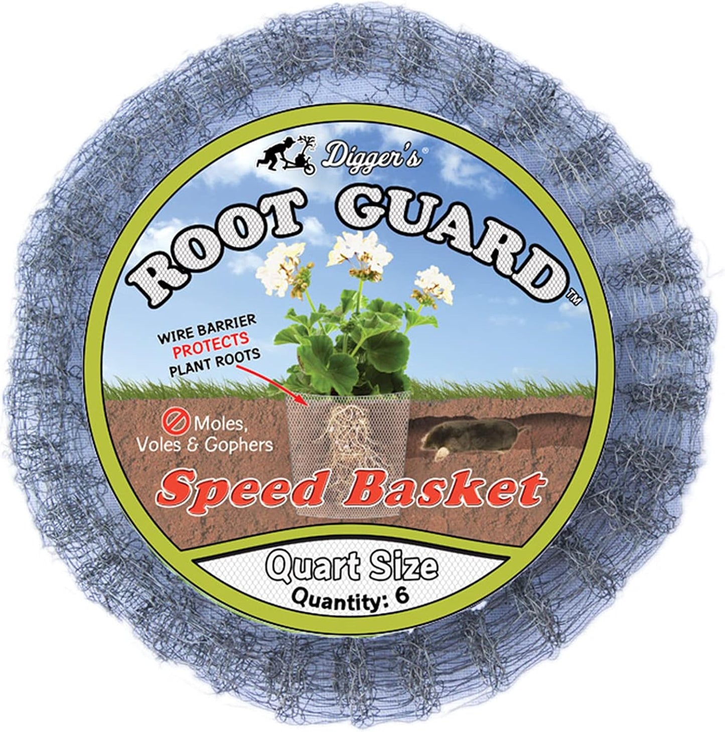 Cestas proteccion raices 1qt para plantas control Gopher set 6