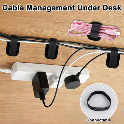 Organizador cables desmontable con bridas ajustables
