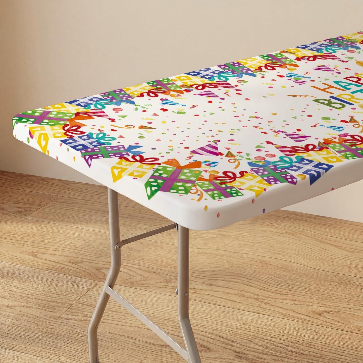 Mantel rectangular ajustable Horaldaily 72 x 30 pulgadas colorido lavable