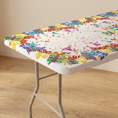 Mantel rectangular ajustable Horaldaily 72 x 30 pulgadas colorido lavable