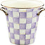 Enfriador vino cubo hielo cuadros violeta