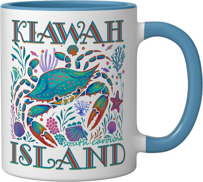 Taza cerámica regalo vacaciones playa KIawah Island SC