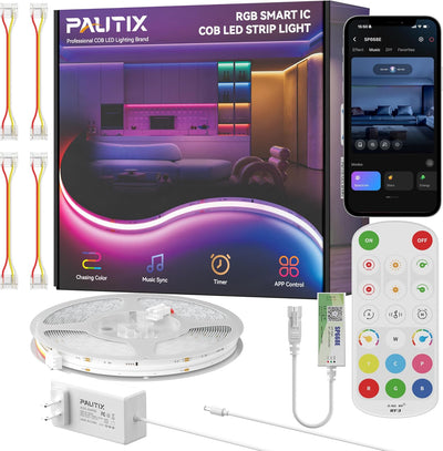 Tira LED COB RGB inteligente sincronización música