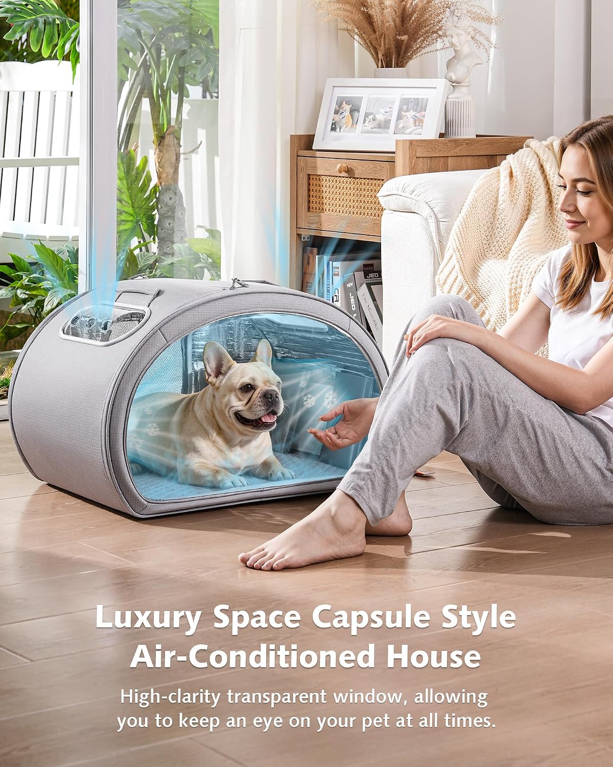 Casa refrigeración para gatos y perros pequeños 6 bolsas hielo
