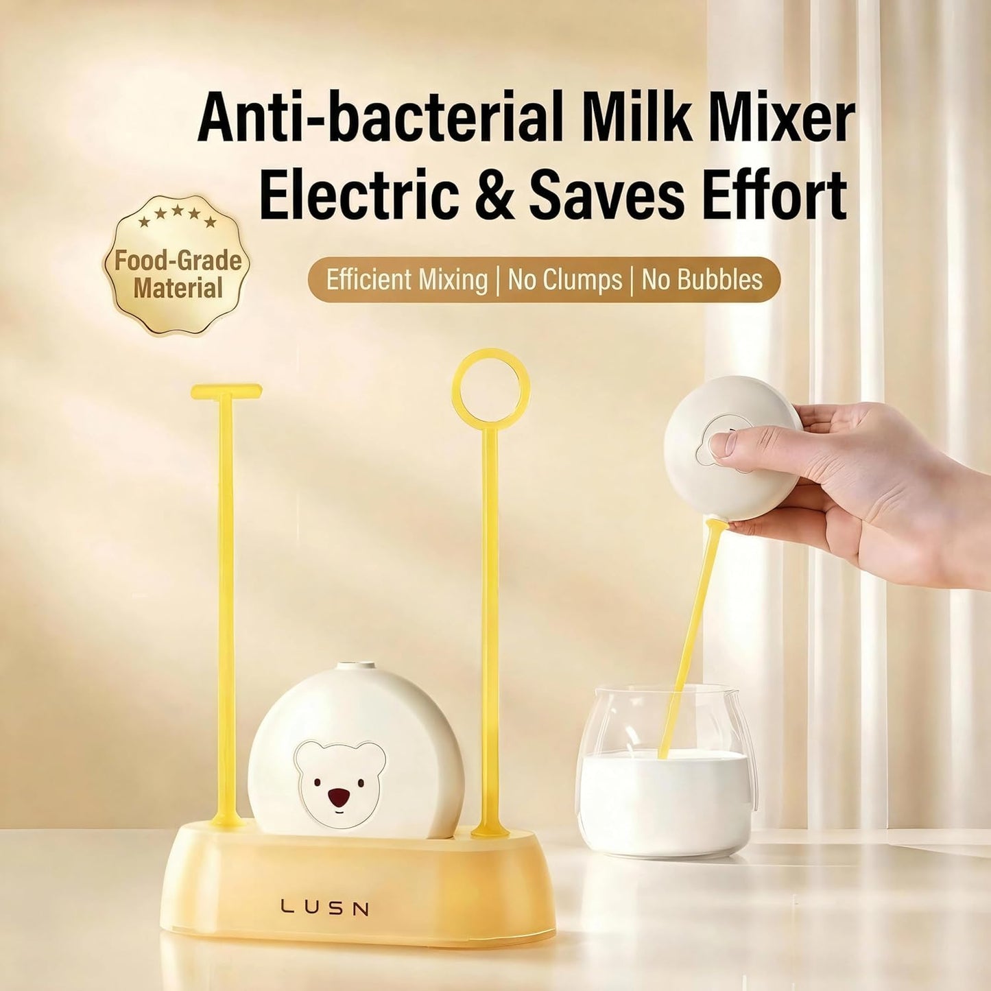 Mezclador eléctrico de mano para bebés