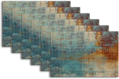 Set 6 Placemats 12x18 pulg resistente al calor