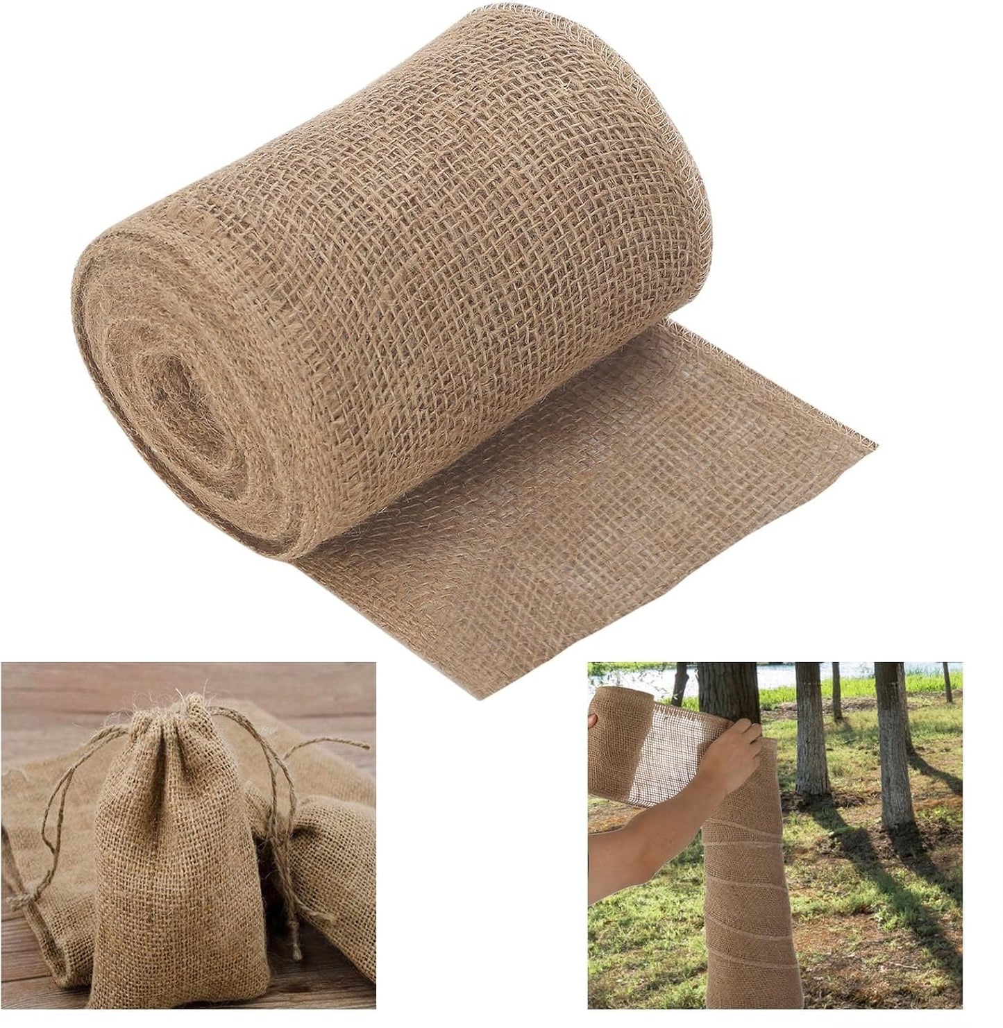 Envolturas arpillera yute 7.8x39.4pies protege árboles invierno