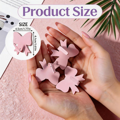 9 Ganchos Adhesivos Rosa Decorativos para Hogar Oficina