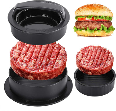 Prensa Hamburguesas 3en1 Antiadherente para Barbacoa