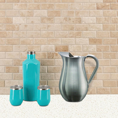 Azulejo biselado metro marfil para cocina y baño
