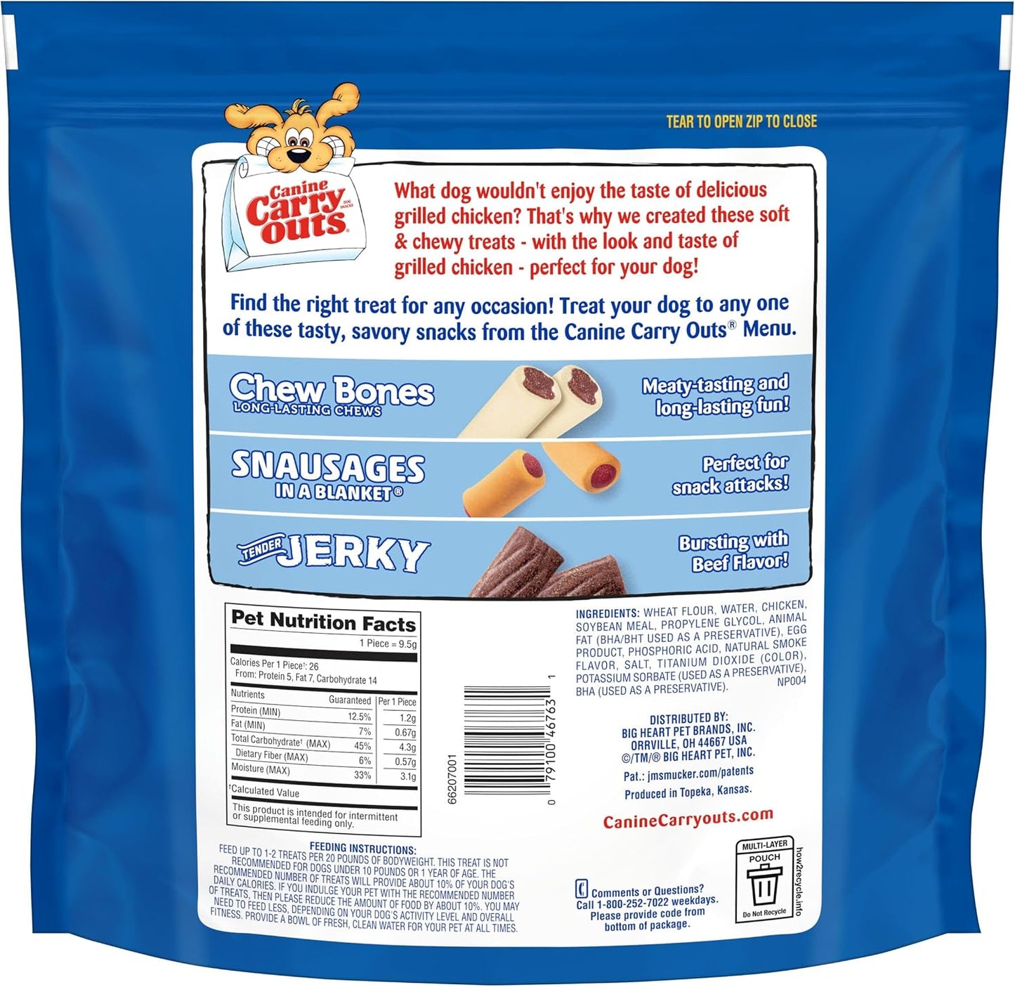 Golosinas pollo perros bolsa 47oz