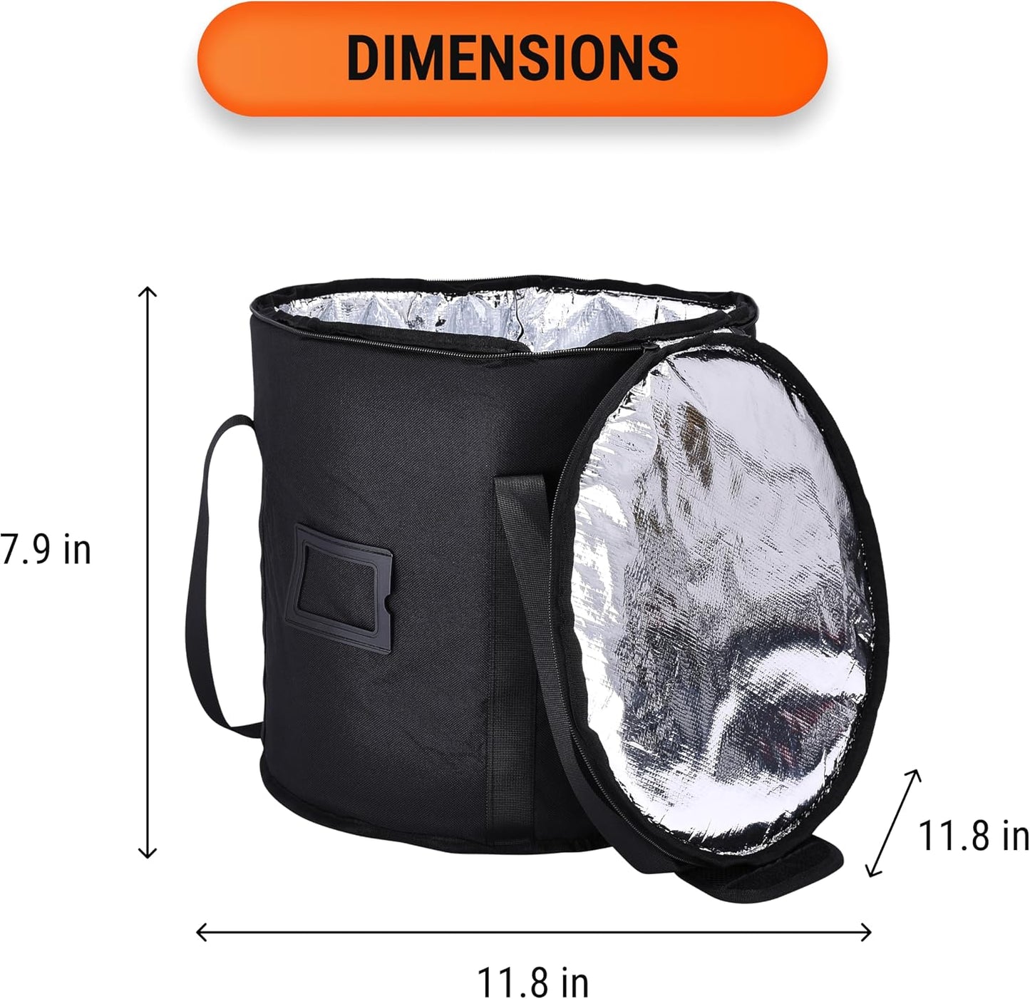 Bolsa almacenamiento pellets madera tela resistente asa transportar