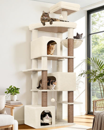 Torre árbol gato 80pulg 3 condominios resistente