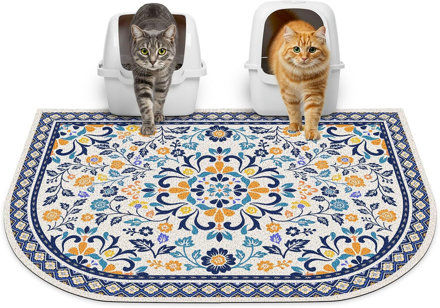 Alfombrilla arena gato forma arco 33x22pulg antideslizante