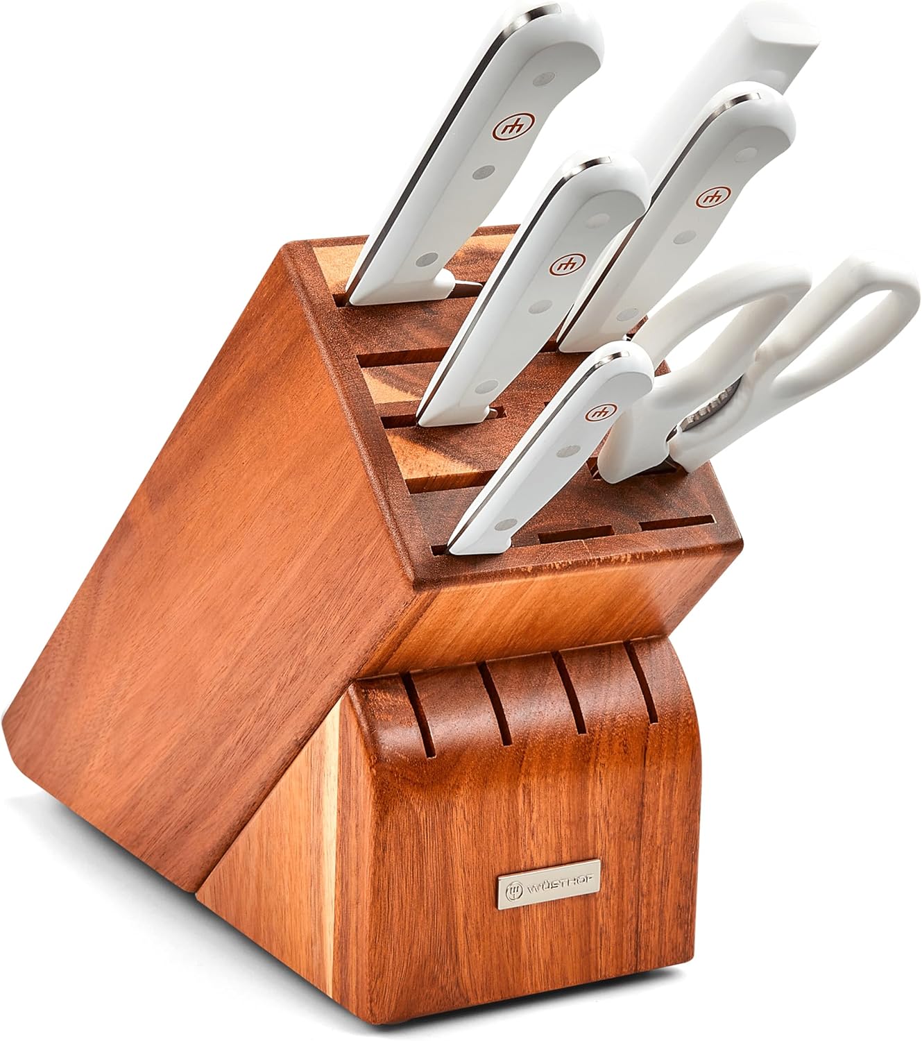 Set 7 Pzas Cuchillos Bloque Wüsthof Gourmet Blanco