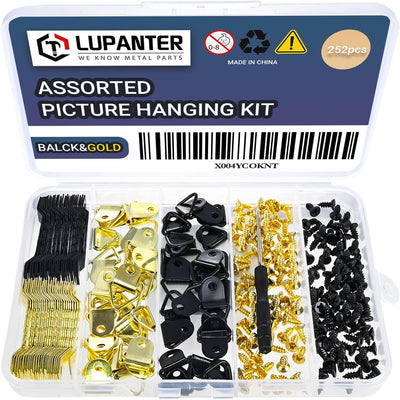 Kit colgar cuadros 252 pzas con ganchos y destornillador