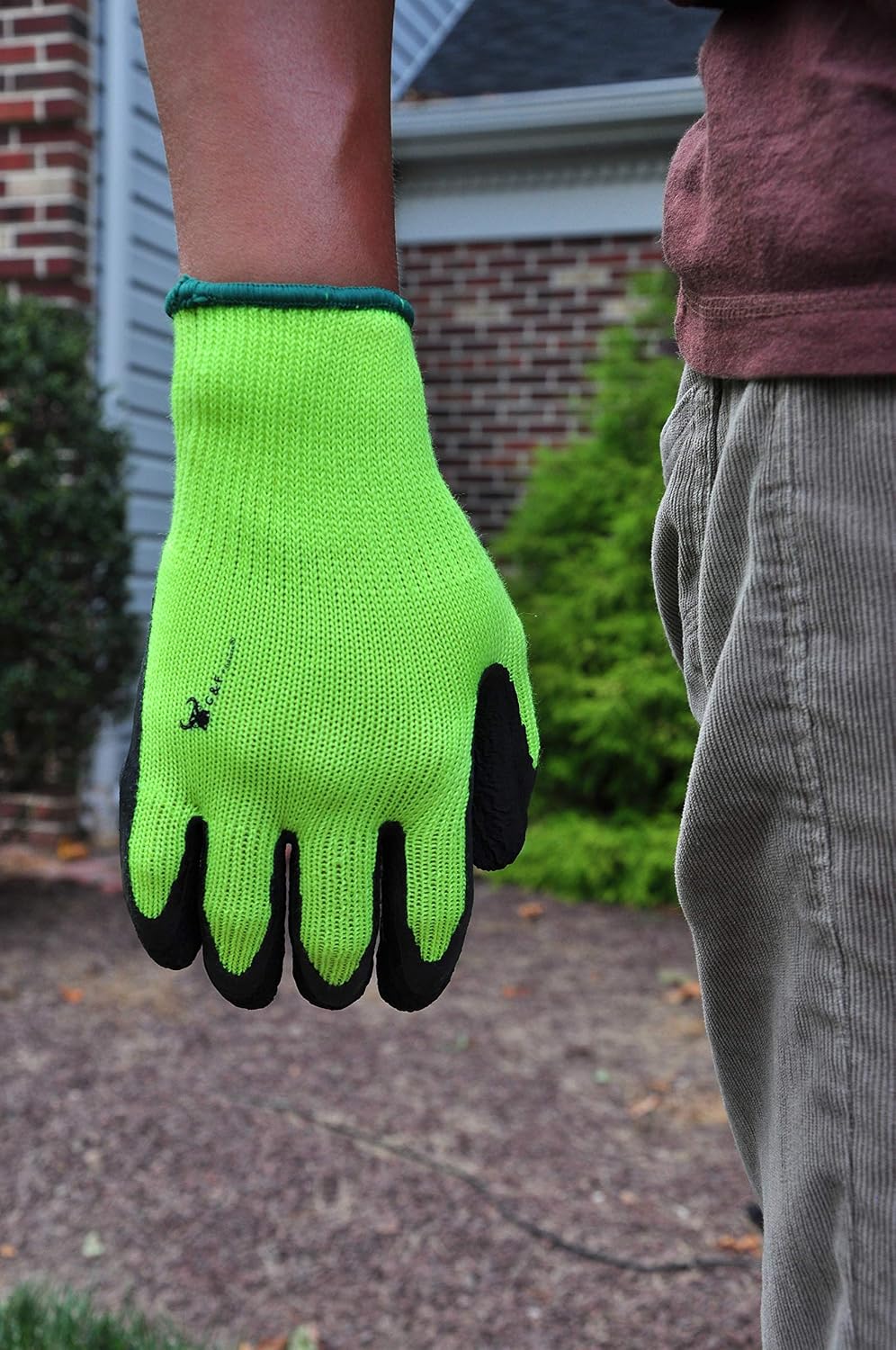 6 Pzas Guantes Jardinería Alta Visibilidad Ecológicos