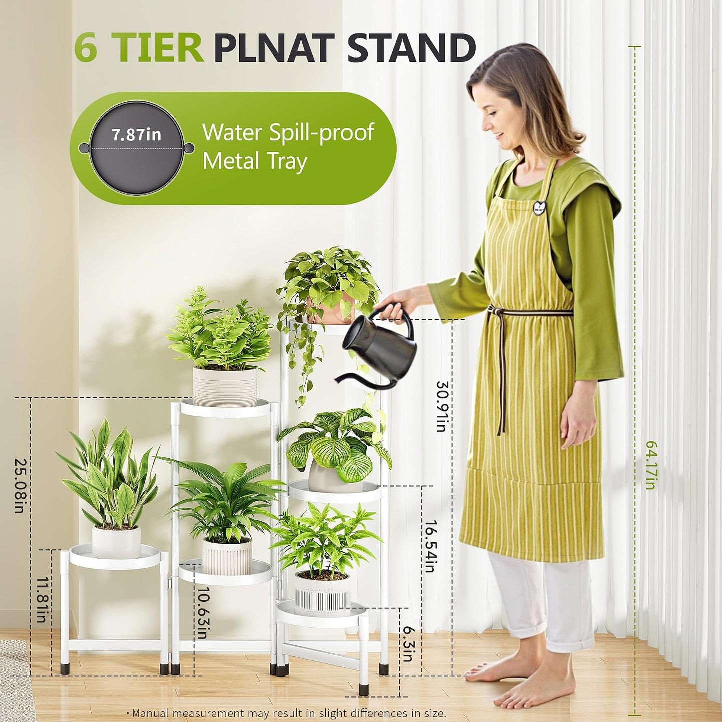 Soporte plantas 6 niveles interior y exterior estante esquina
