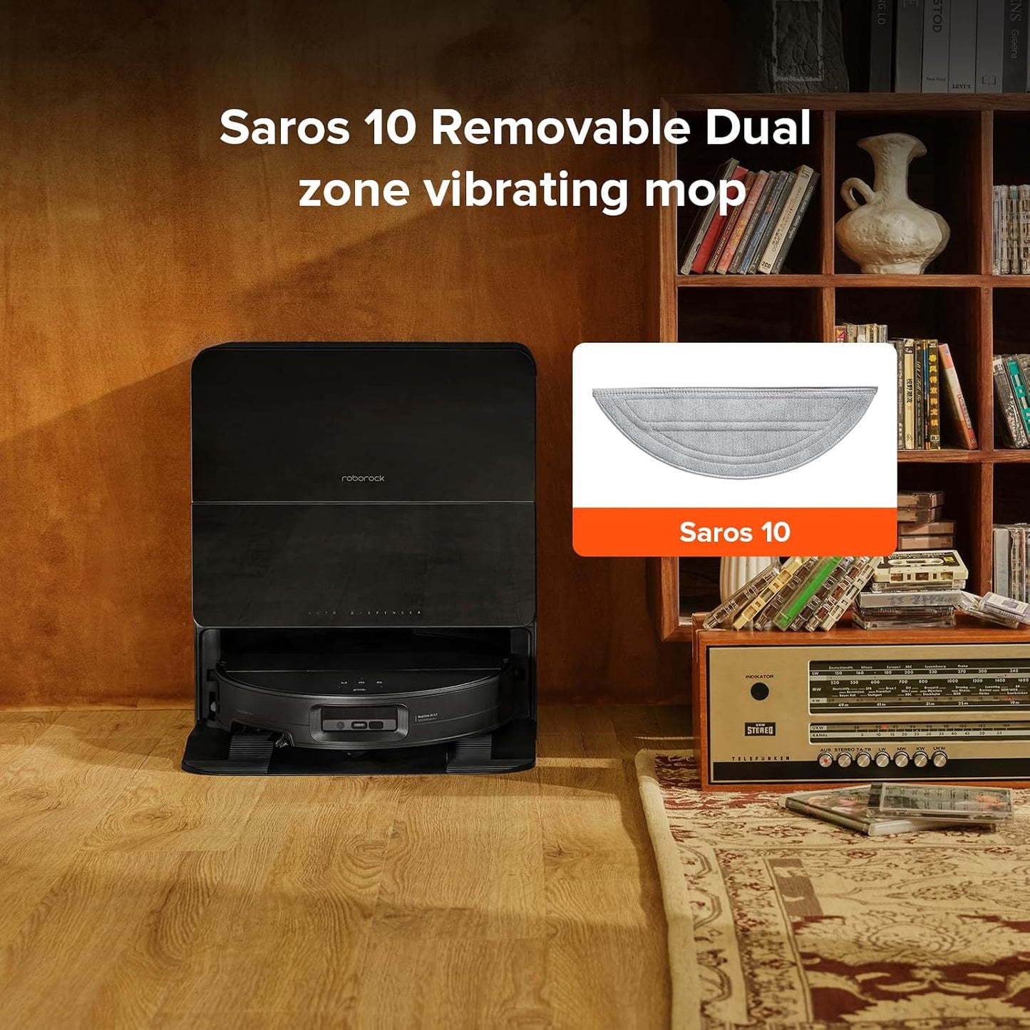 Paquete 2 paños microfibra para Saros 10 aspiradora robot