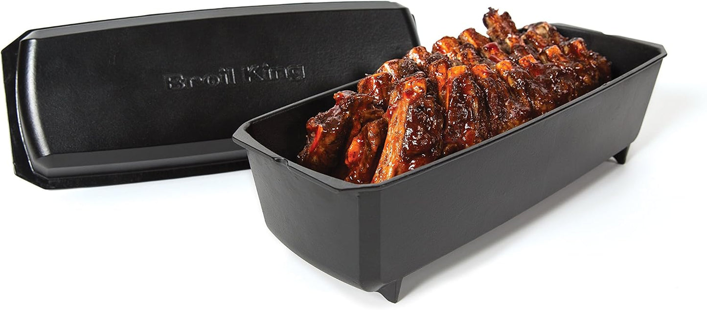 Asador costillas hierro fundido color negro