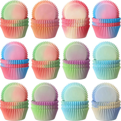 900 Forros Cupcakes Coloridos Grado Alimenticio Prueba de Grasa