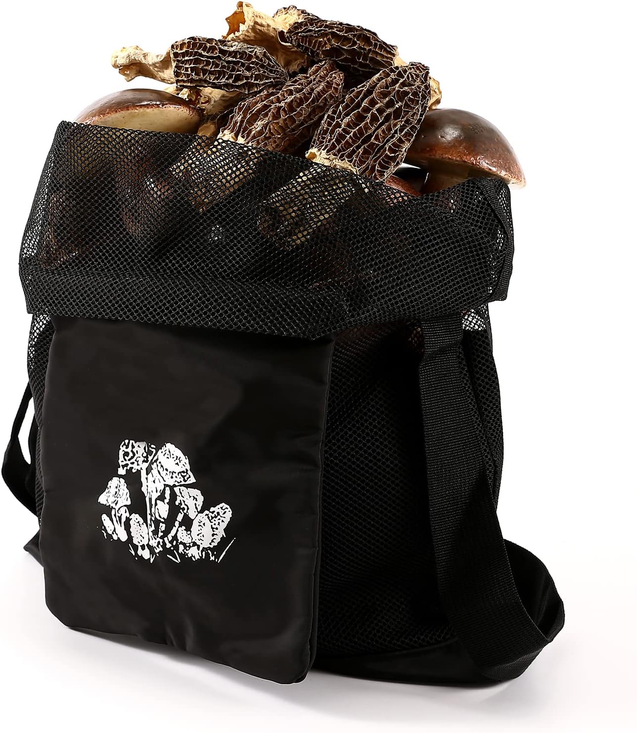Bolsa recolección hongos malla plegable cesta frutas