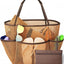Bolso playa mujer boho nylon malla 26L resistente arena
