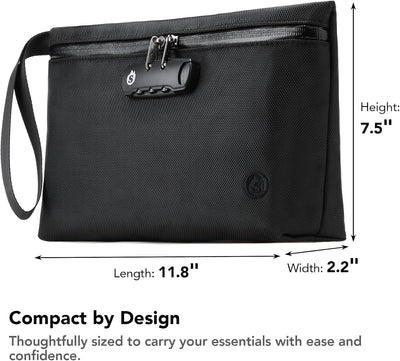 Bolsa a prueba de olores con cerradura combinación negro