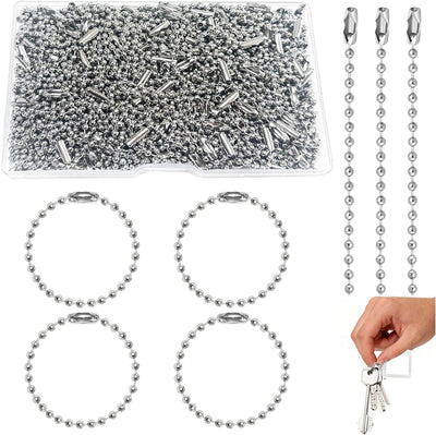 200 Cadenas Bolas 3.9pulg Perro Cadena Larga Conector Metal