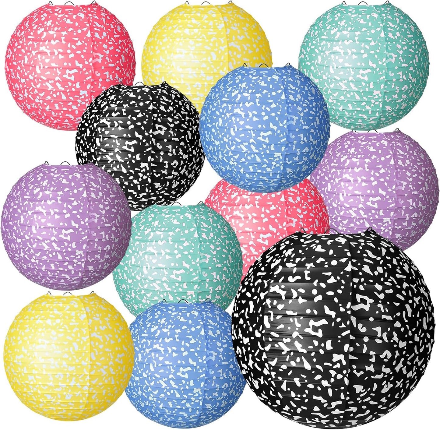 12 Linternas Decorativas 8pulg Aula Papel Colgado