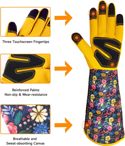 Guantes jardinería mujer protección poda rosas