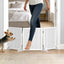 Puerta plegable para perros pequeños y medianos 15.7pulg