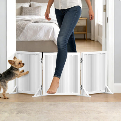 Puerta plegable para perros pequeños y medianos 15.7pulg