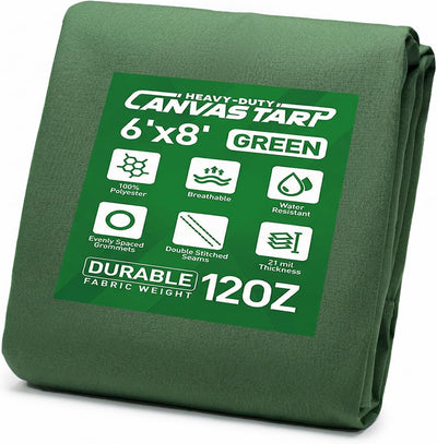 Lona exterior 6x8ft impermeable UV resistente