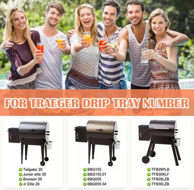 Bandeja grasa Traeger SUB025 para parrilla Tailgater 20
