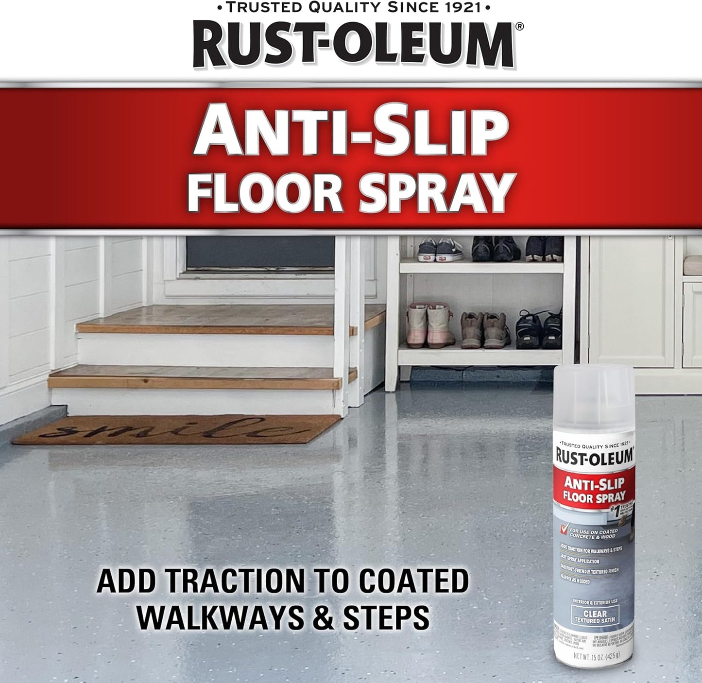Spray antideslizante para pisos texturizado 15oz 6 Pzas