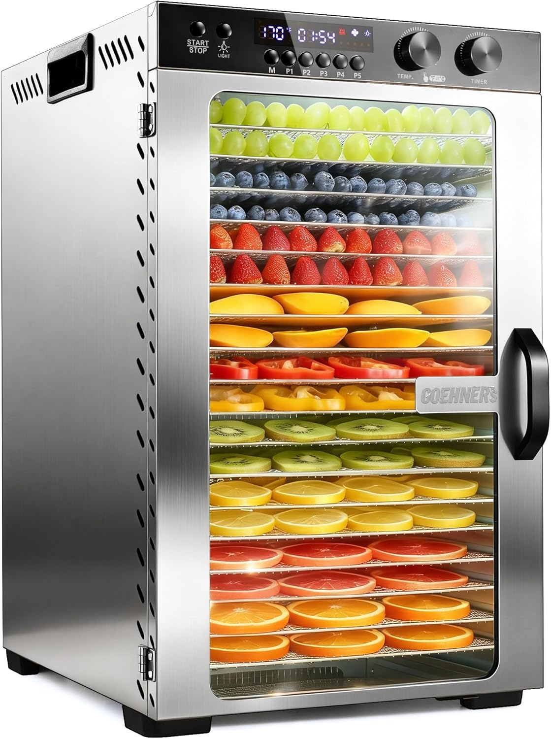 Máquina deshidratadora 18 bandejas acero inox 1100W