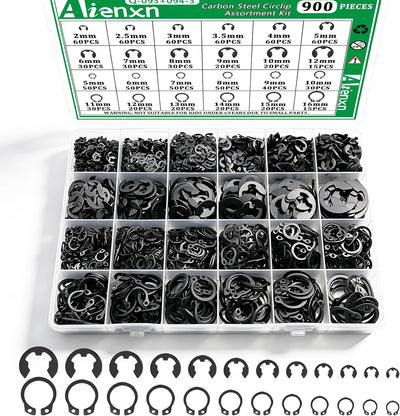 Kit anillos presión y clips E/C 0.079-0.631pulg