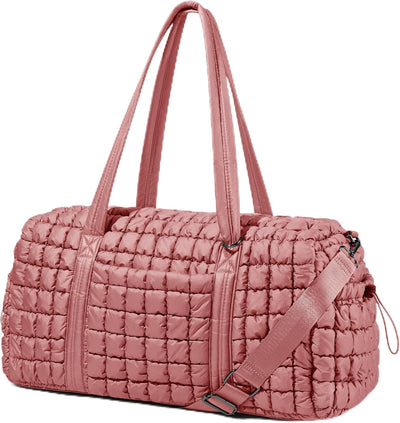 Bolsa viaje hinchada mujer rosa con bolsillo seguro