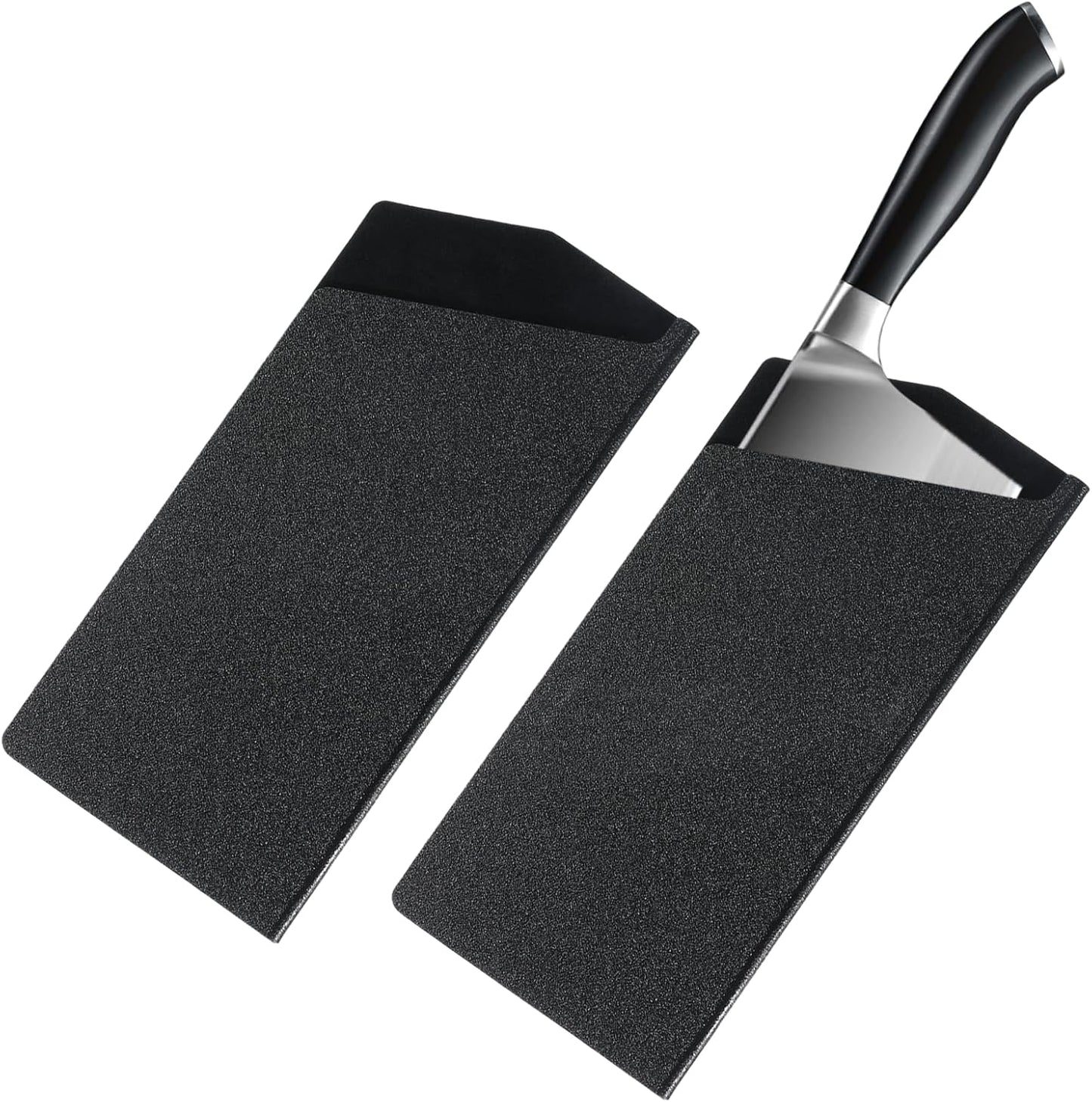 Juego de 2 fundas universales para cuchillos de 7.5 x 3.5 pulgadas plástico ABS con forro de fieltro