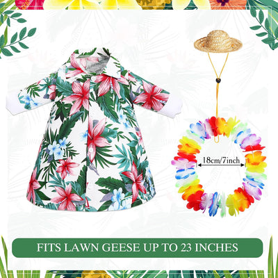 Traje ganso verano césped 23pulg ropa hawaiana Luau