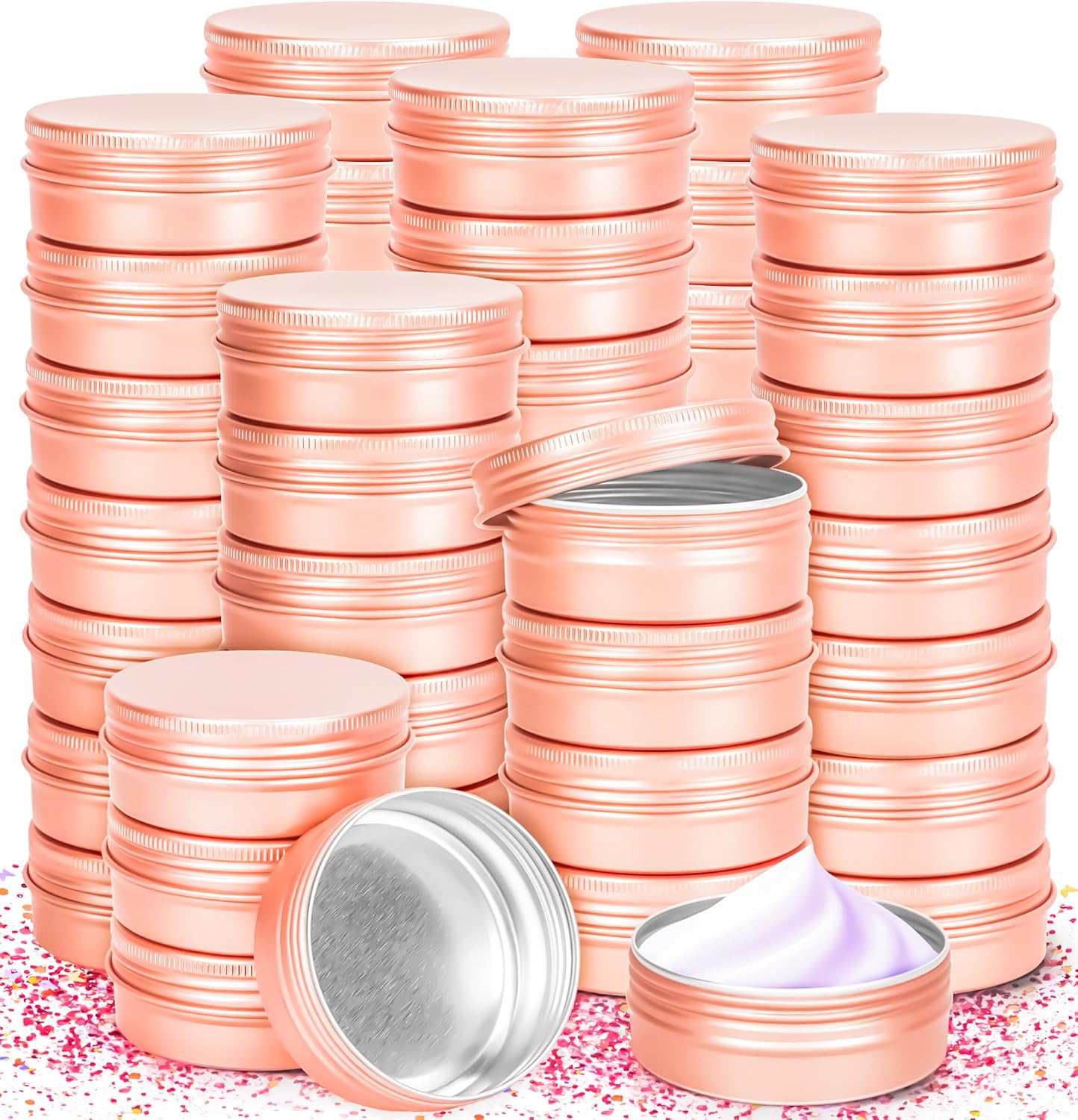 30 Pzas Latas Aluminio 2oz con Tapa para Lociones y Especias