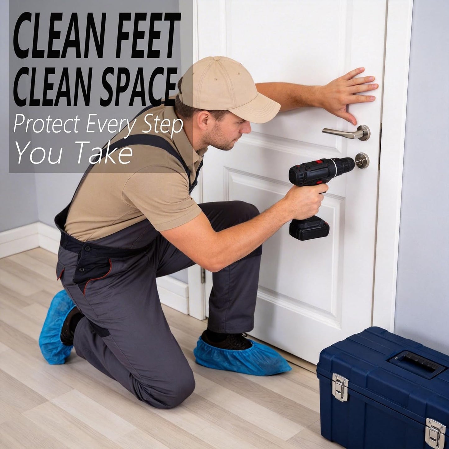 Tapetes para zapatos impermeables no resbaladizos 100uds